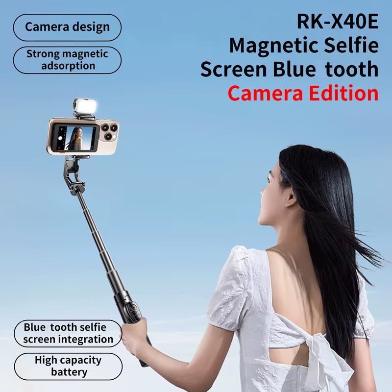 Wireless Blue Tooth Magnetic Selfie Screen Monitor Horizontal Vertical Screens Switch Phone Vlog Selfie Monitor Screen