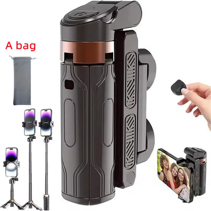 Mobile Selfie Stick Handle, Tripod Photography Tool Handheld Stabilizer Shooting Assistant Multifunctional Portable Stand