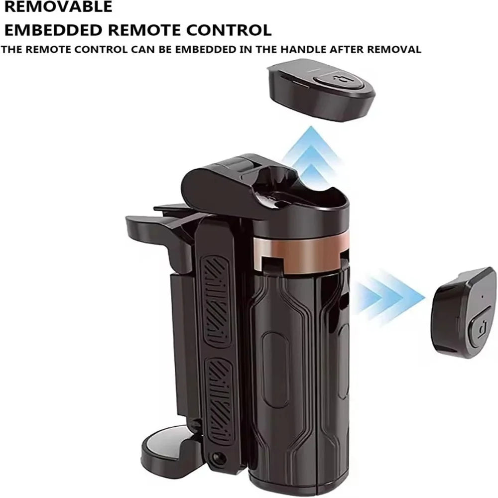 Mobile Selfie Stick Handle, Tripod Photography Tool Handheld Stabilizer Shooting Assistant Multifunctional Portable Stand