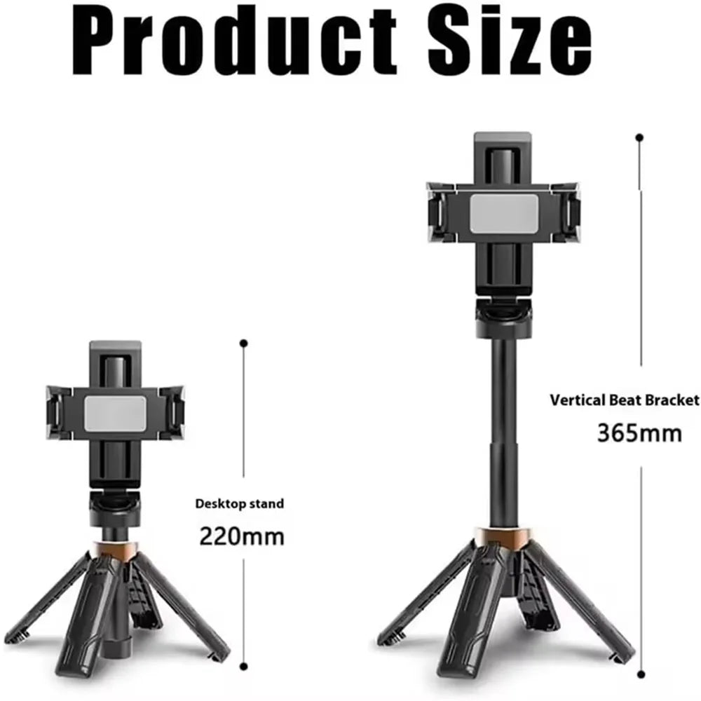 Mobile Selfie Stick Handle, Tripod Photography Tool Handheld Stabilizer Shooting Assistant Multifunctional Portable Stand