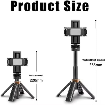 Mobile Selfie Stick Handle, Tripod Photography Tool Handheld Stabilizer Shooting Assistant Multifunctional Portable Stand