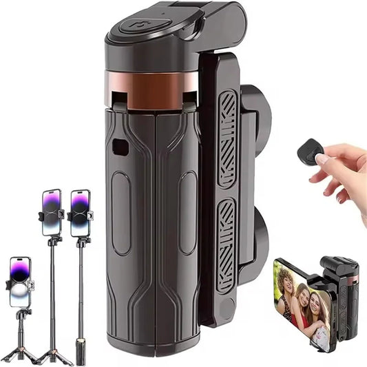 Mobile Selfie Stick Handle, Tripod Photography Tool Handheld Stabilizer Shooting Assistant Multifunctional Portable Stand