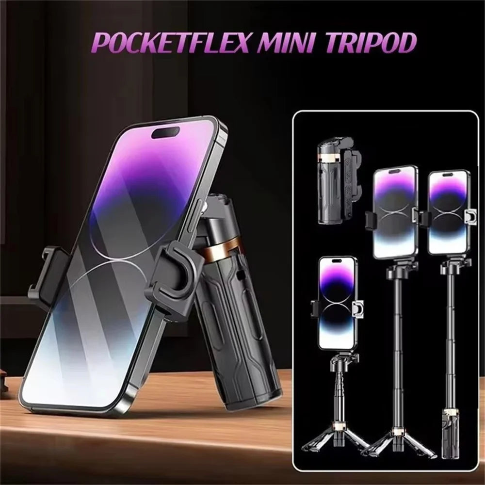 Mobile Selfie Stick Handle, Tripod Photography Tool Handheld Stabilizer Shooting Assistant Multifunctional Portable Stand